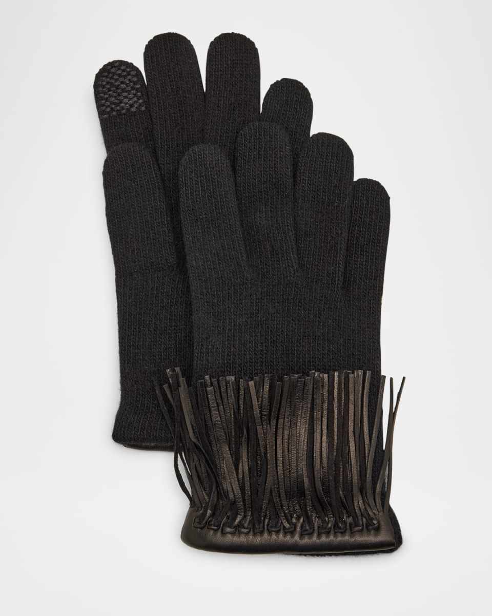 Fringe Cashmere Gloves